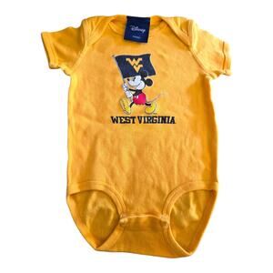 Disney Mickey Mouse West Virginia University Mountaineers One Pc SZ 18M WVU